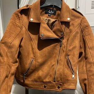 Tan Faux Leather Jacket by A New Day